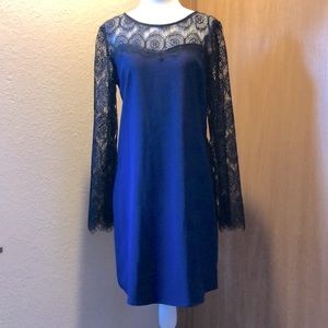 Navy & black minidress